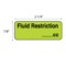 Nevs Fluid Restrictions Label 7/8 x 1-5/8" D-4467 - alternate 2